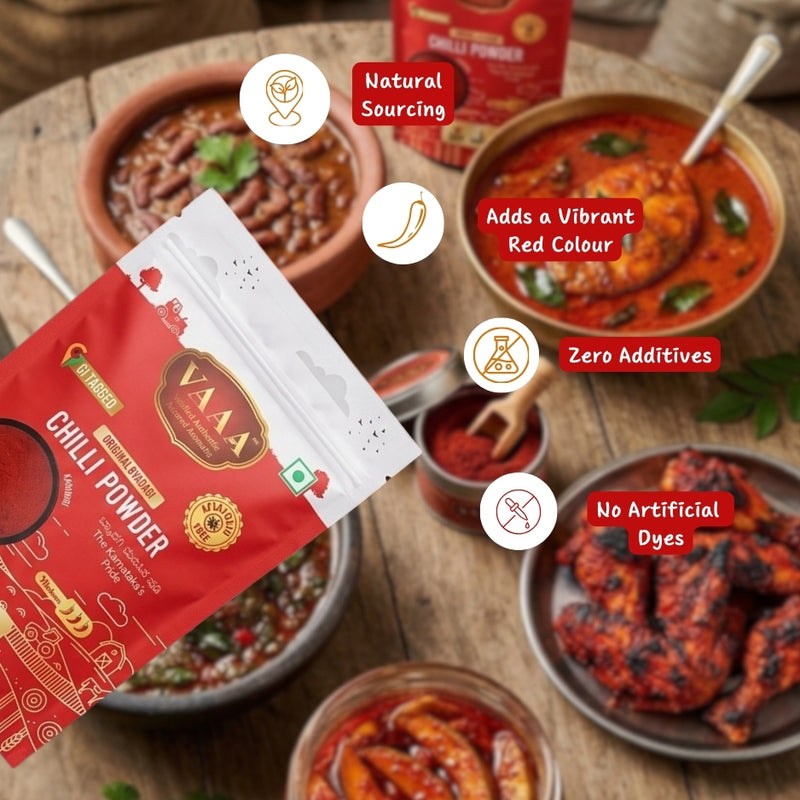 GI-Tagged Kashmiri Chilli Powder 500g | Natural Chilli Powder
