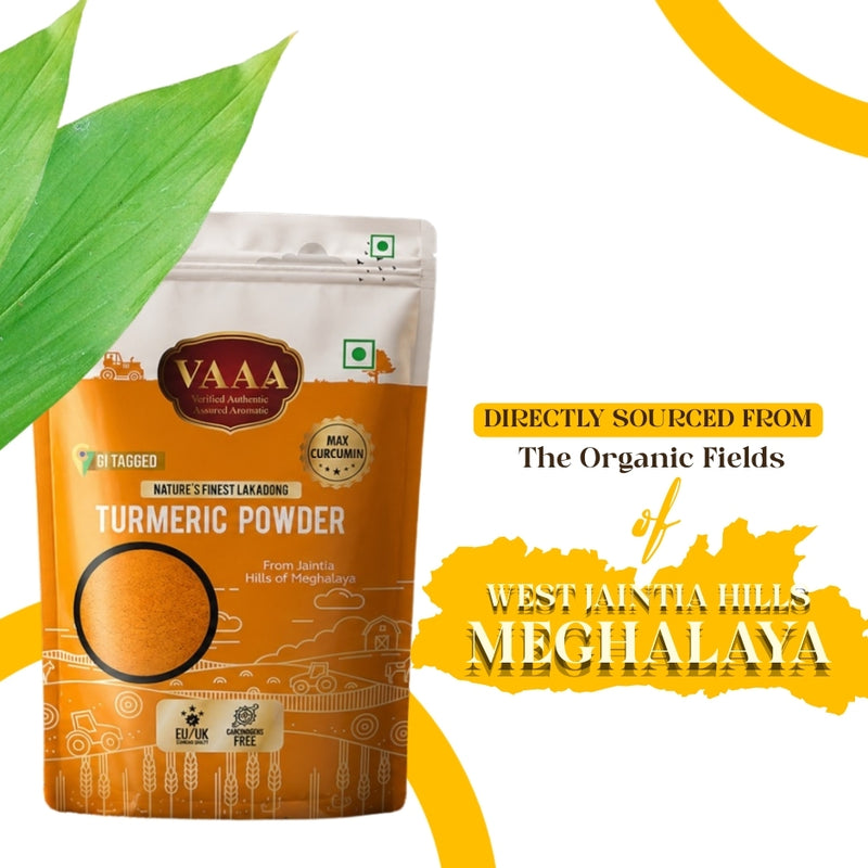 GI-Tagged Lakadong Turmeric Powder 500g | Natural Turmeric