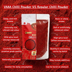 VAAA GI Tagged Byadagi Dabbi (Deluxe) Chilli Powder – Natural Deep Red Colour – Low Spice Kashmiri Style Chilli Powder – No Artificial Colour - 500 Grams.