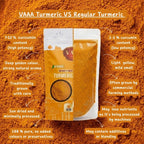 VAAA GI Tagged Lakadong Turmeric Powder – High Curcumin Natural Haldi / Manjal – Premium Unpolished Turmeric from Meghalaya - 500 Grams