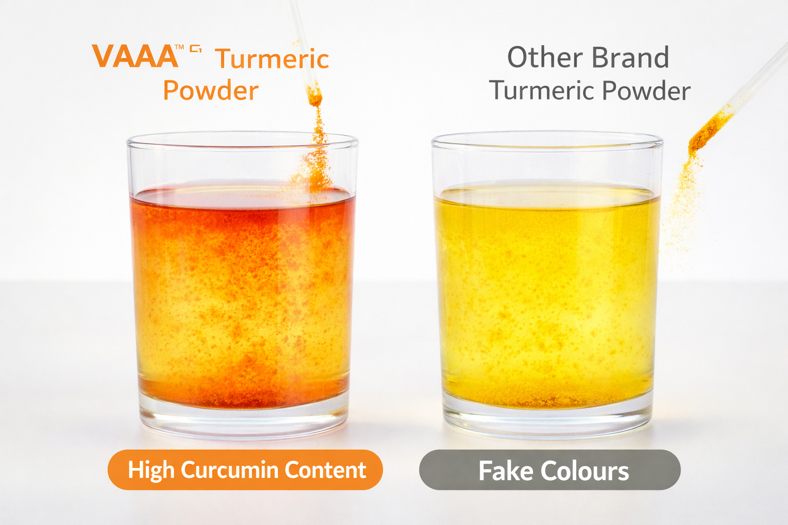 VAAA GI Tagged Lakadong Turmeric Powder – High Curcumin Natural Haldi / Manjal – Premium Unpolished Turmeric from Meghalaya - 500 Grams